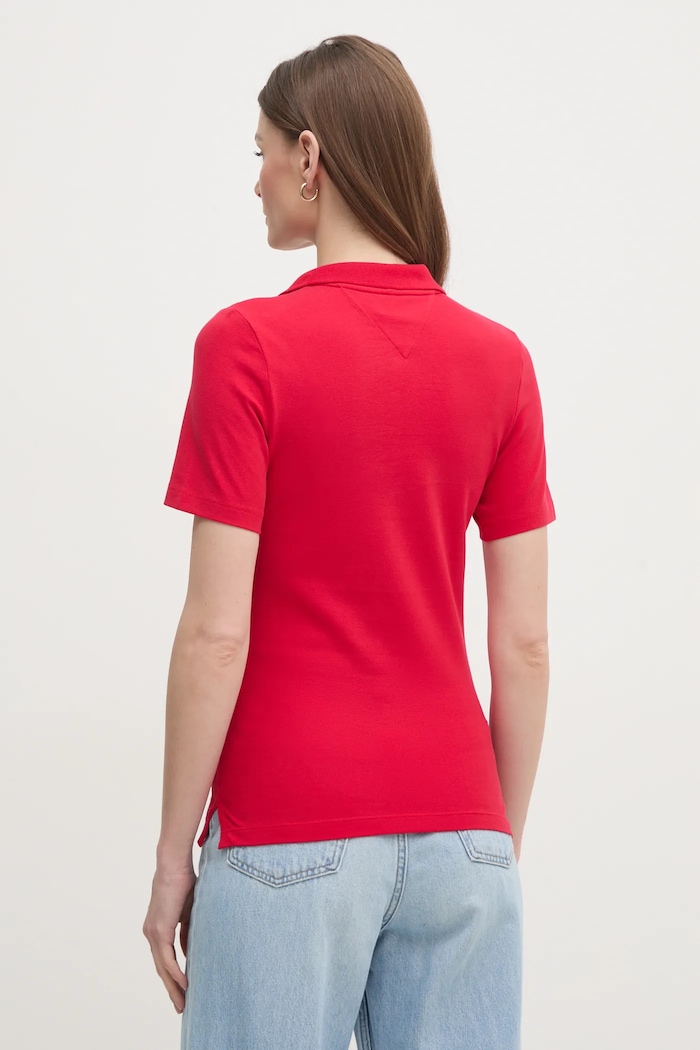 Odzież Tommy Hilfiger Polo WW0WW43225 czerwony