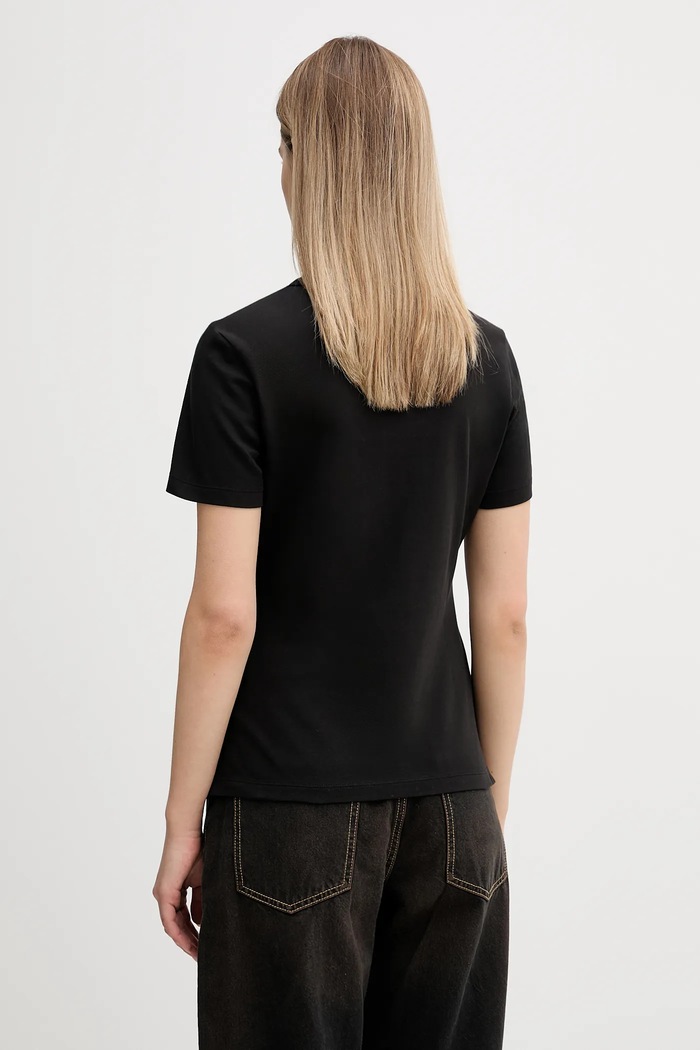 Oblečenie Tommy Hilfiger polo tričko dámske s bavlnou WW0WW43225 čierna