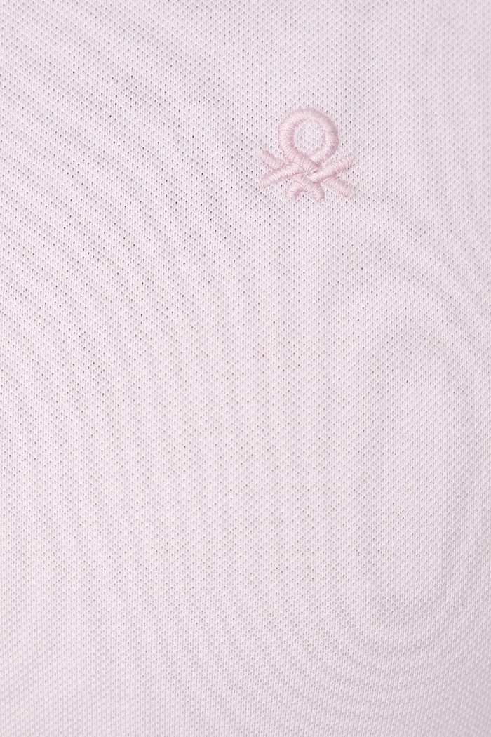 Polo majica ženska bombažna z elastanom United Colors of Benetton 3TQJD300W roza