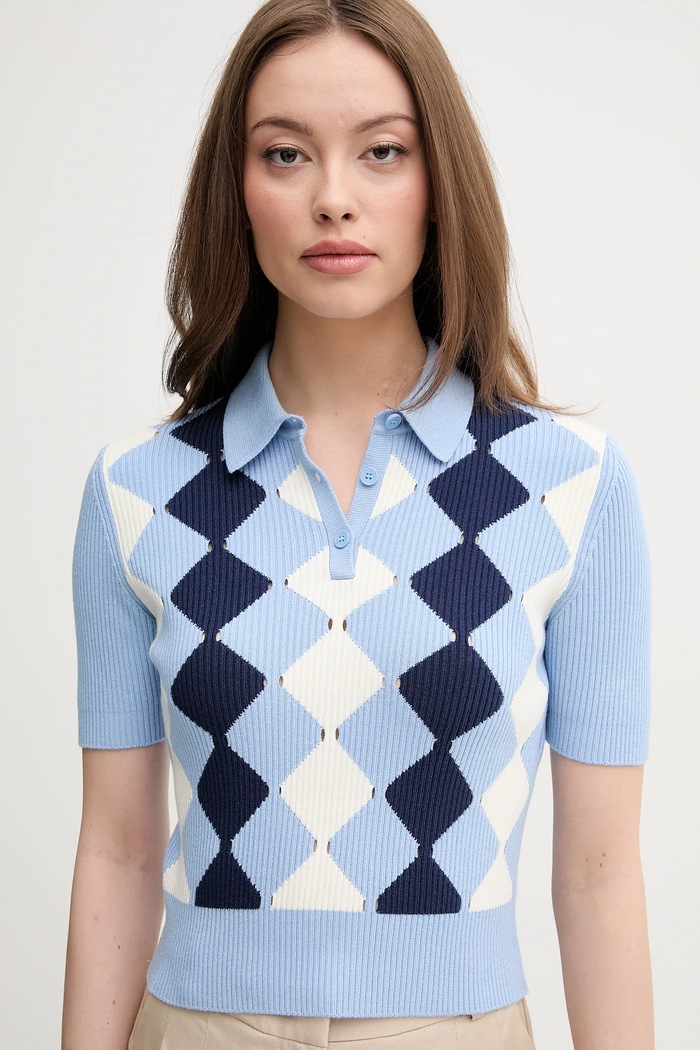 Polo majica United Colors of Benetton plava 124ME3019