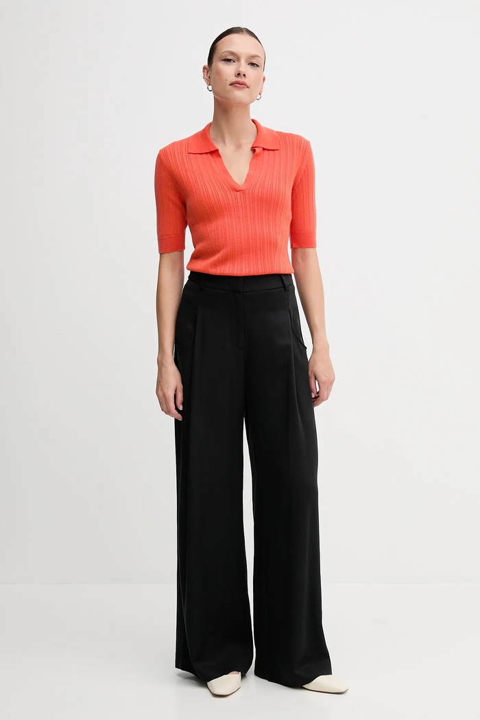 United Colors of Benetton polo 123VD3018 pomarańczowy SS25