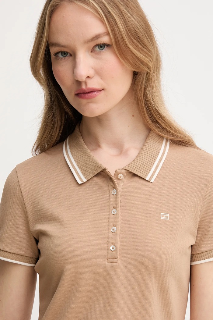 Tommy Hilfiger poló bézs WW0WW44517