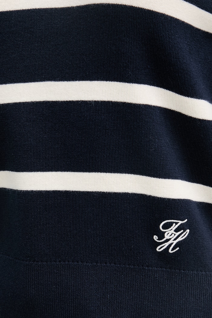 Tommy Hilfiger úpletové polo tričko dámske bavlnené WW0WW45400 tmavomodrá