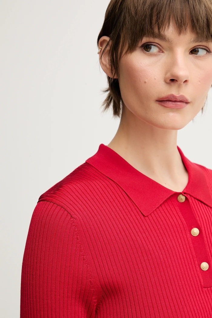 Tommy Hilfiger polo czerwony WW0WW45511