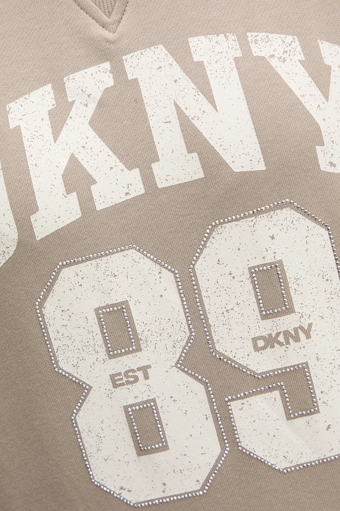 Dkny bluza bawełniana DP5T1230 beżowy