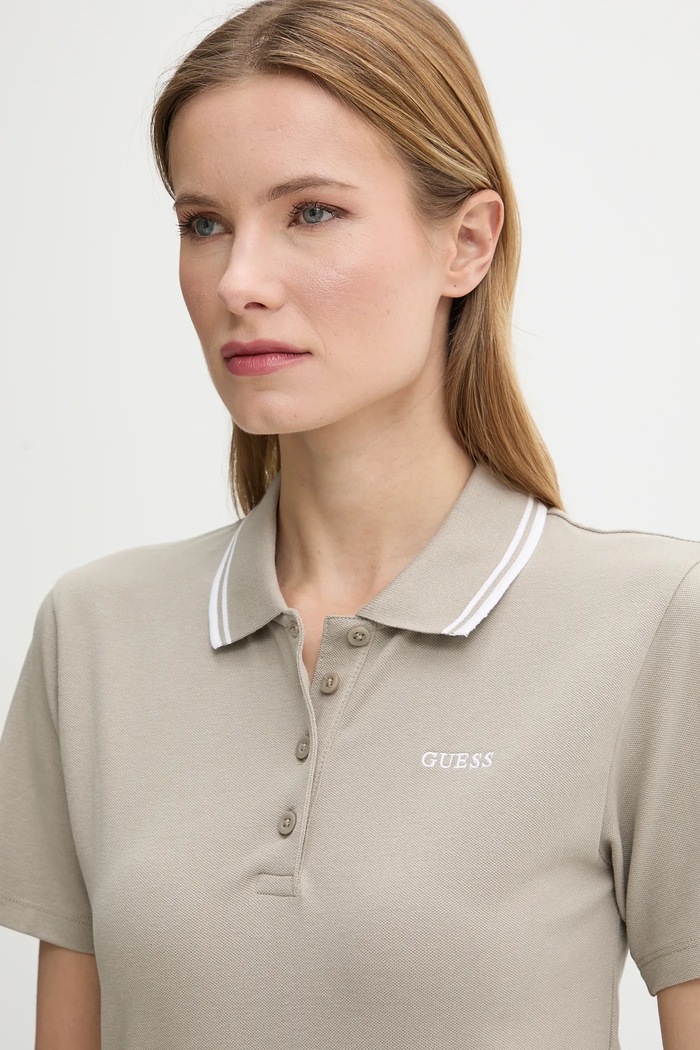 Oblečení Polo tričko Guess AMARYLLIS V5GP06.KCOK1 béžová