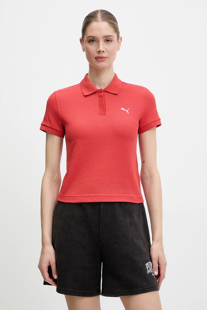 Polo majica Puma bez uzorka crvena 629777