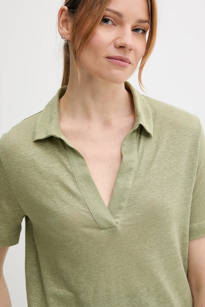United Colors of Benetton polo din in verde 37UJD300Y