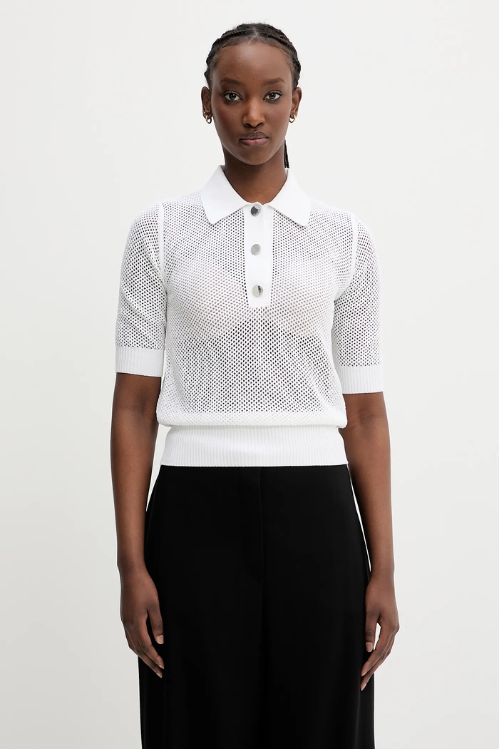 Sportmax polo Casta slim beige 2512361012600