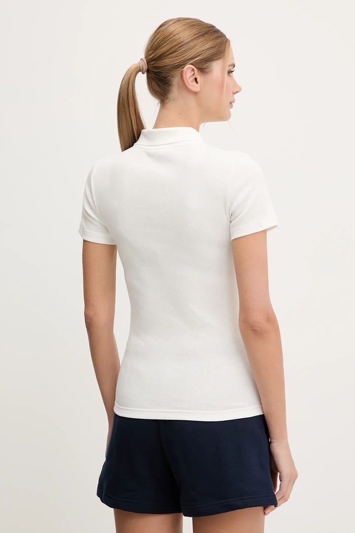 Îmbrăcăminte Lacoste Polo de bumbac DF5377 bej