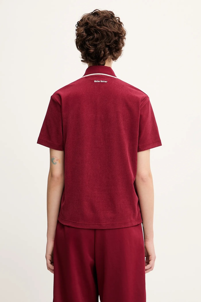Одежда Хлопковое поло adidas Originals x Wales Bonner Terry Terry JW1122 красный