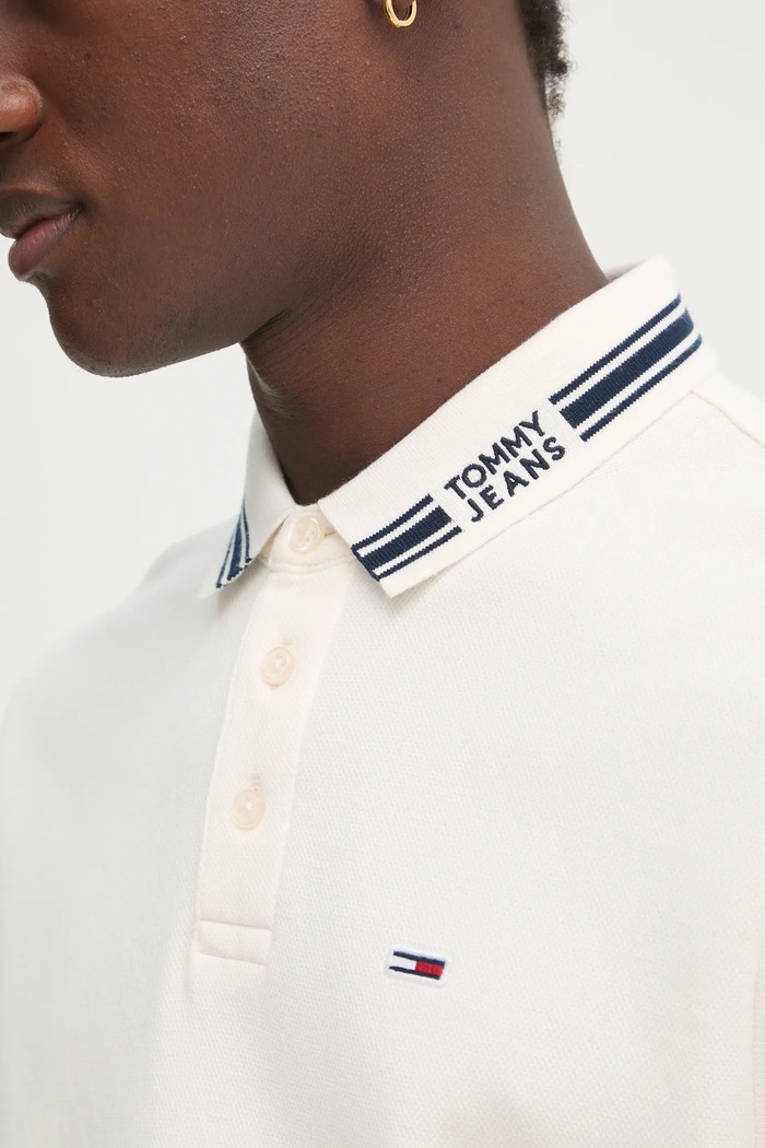 Tommy Jeans polo DM0DM20225 beżowy