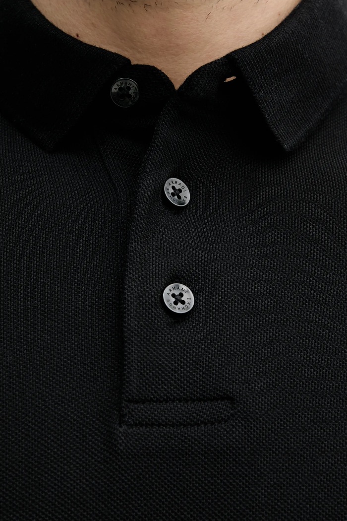 Armani Exchange polo bawełniane XM000307.AF10366 czarny