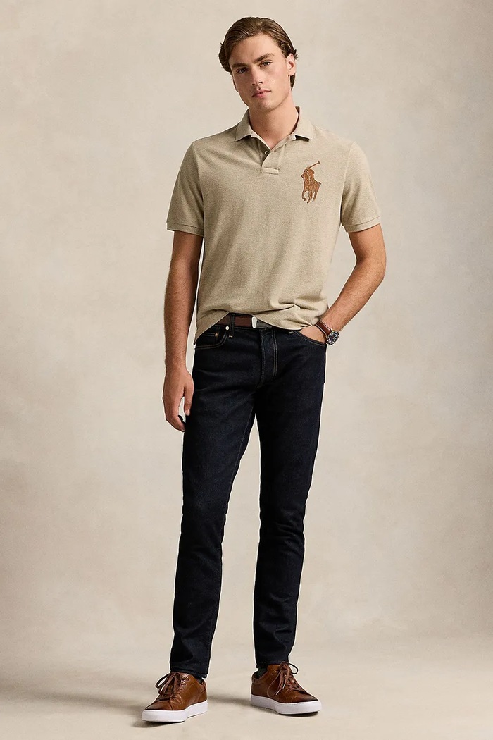 Odzież Polo Ralph Lauren Polo bawełniane 710958776 beżowy