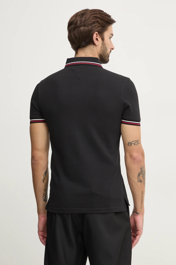 Oblečenie Tommy Hilfiger Polo tričko Tommy Hilfiger MW0MW37346 čierna