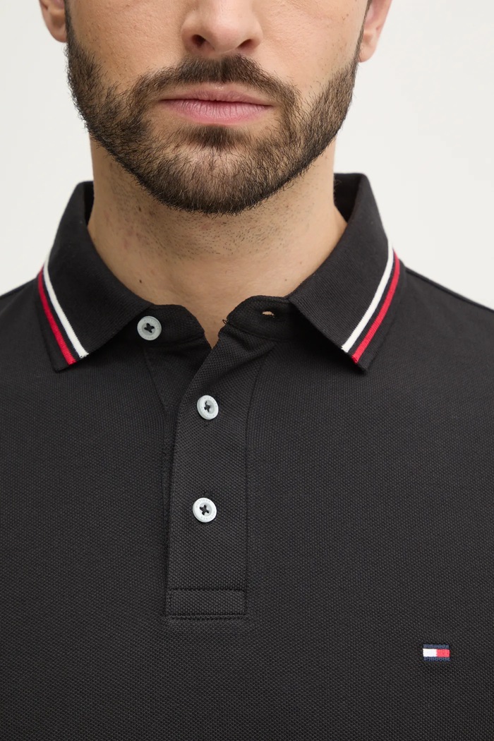 Polo tričko Tommy Hilfiger Tommy Hilfiger čierna MW0MW37346
