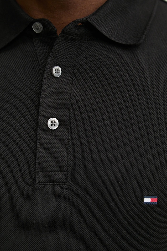 Tommy Hilfiger tricou polo MW0MW37518 negru