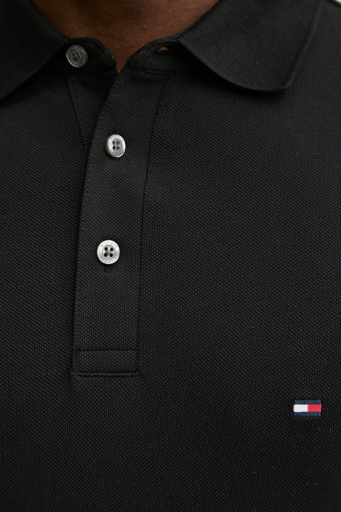 Tommy Hilfiger tricou polo MW0MW37518 negru