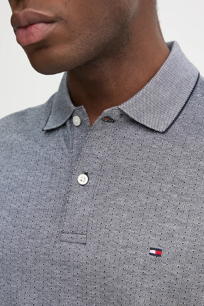 Tommy Hilfiger polo de bumbac MW0MW37525 gri