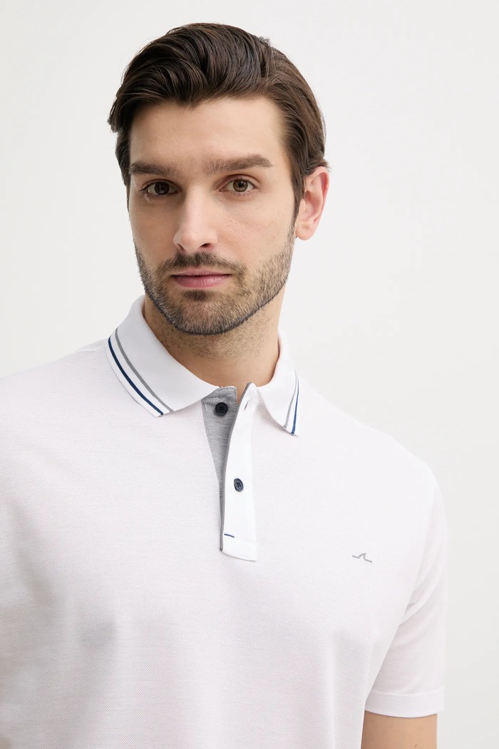 Paul&Shark polo bawełniane biały 25411302