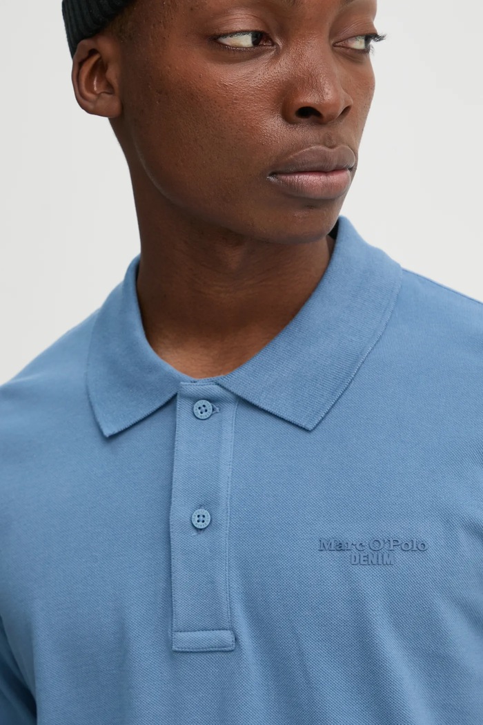 Polo de bumbac Marc O'Polo 5000005925 albastru