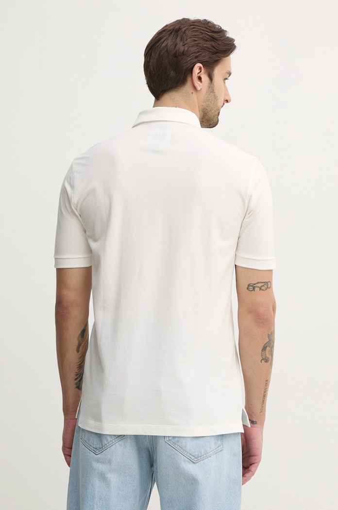 Oblečení Bavlněné polo tričko Armani Exchange XM000367.AF13022.NOS bílá