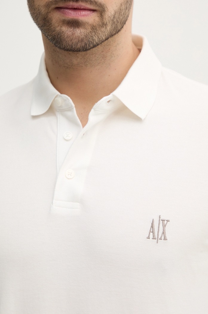 Bavlněné polo tričko Armani Exchange XM000367.AF13022.NOS bílá