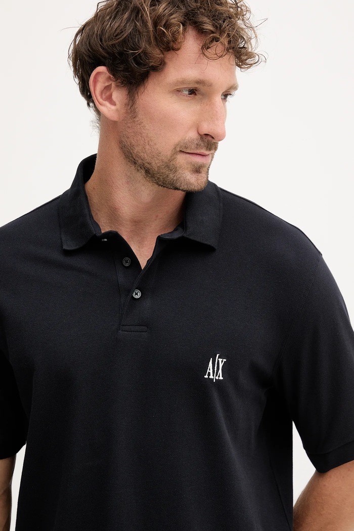 Oblečenie Bavlnené polo tričko Armani Exchange XM000367.AF13022.NOS tmavomodrá