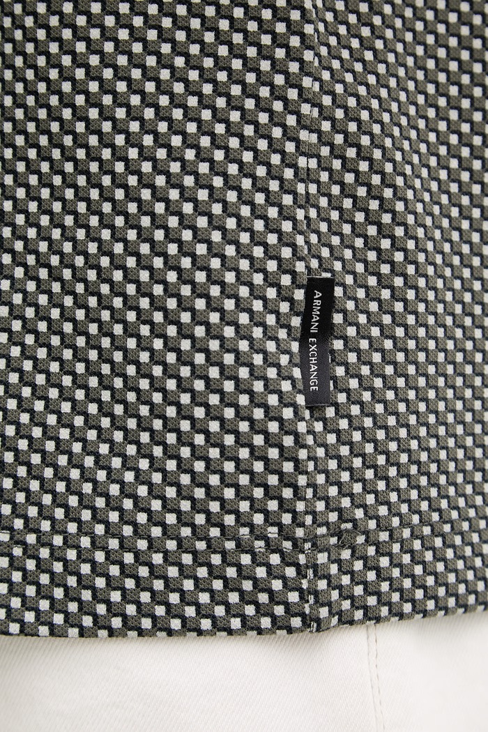 Armani Exchange polo tričko pánske bavlnené s elastanom XM000736.AF10819 tmavomodrá