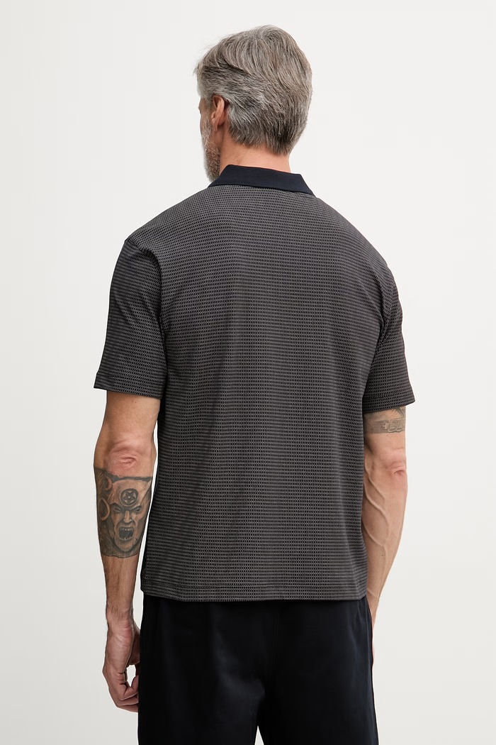 Oblečenie Armani Exchange polo tričko pánske bavlnené s elastanom XM000736.AF10819 tmavomodrá