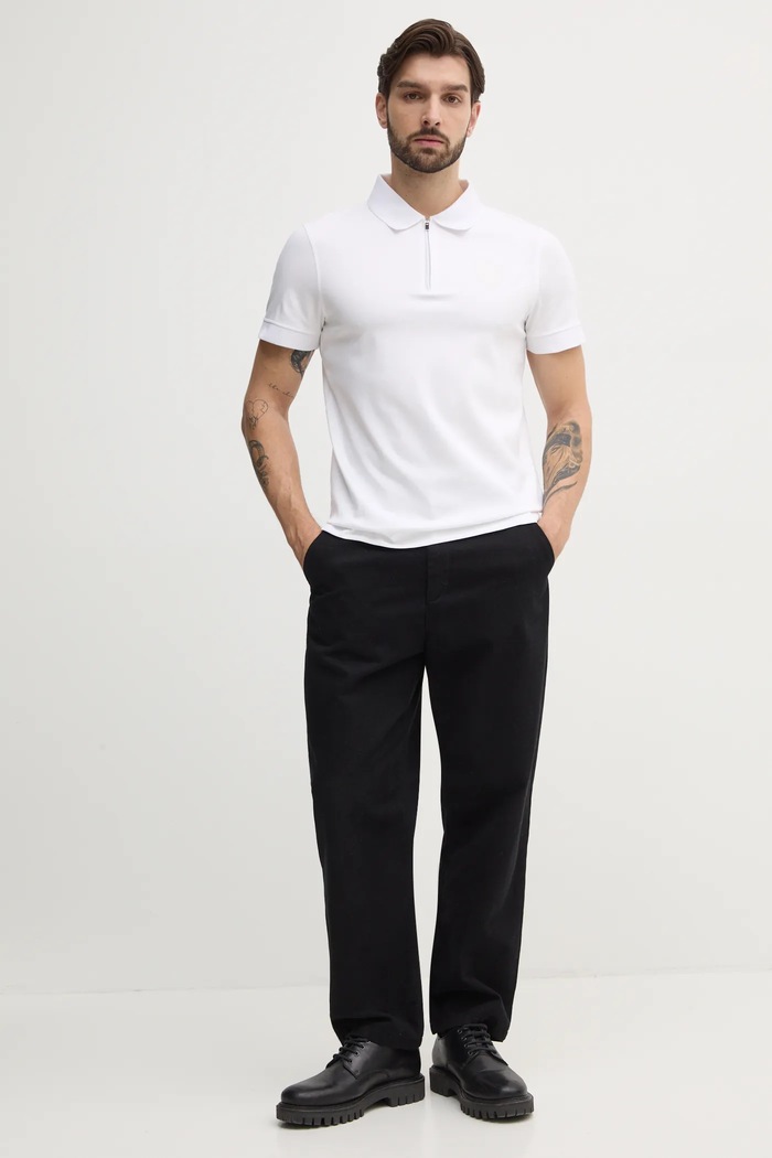 Polo tričko Joop! 30044699 bílá SS25