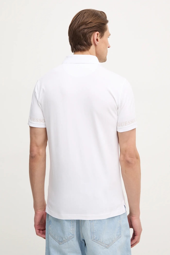 Oblečení Guess Polo tričko Guess NOLAN M5RP66.J1314 bílá