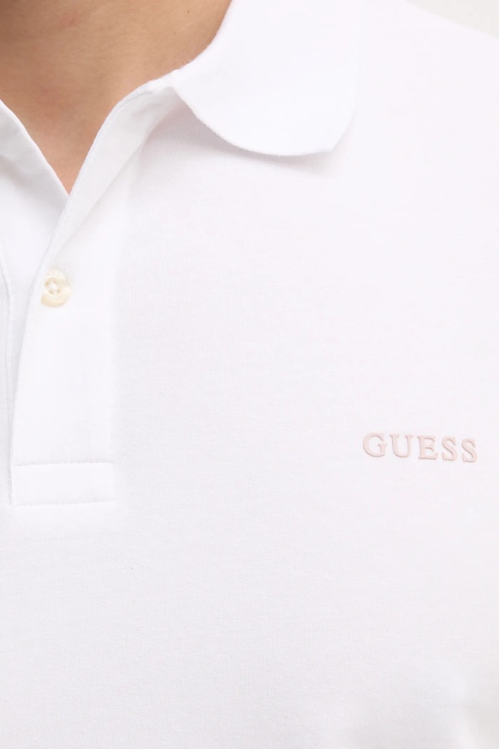 Polo tričko Guess NOLAN Guess bílá M5RP66.J1314