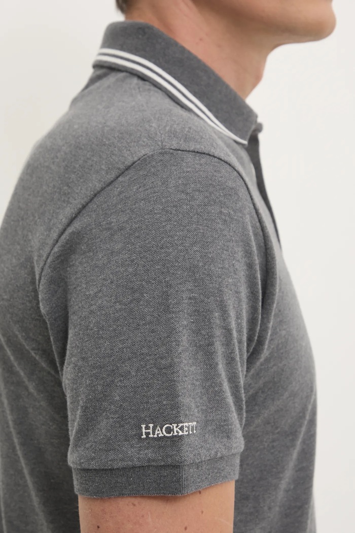 Hackett London poló HM563381 szürke
