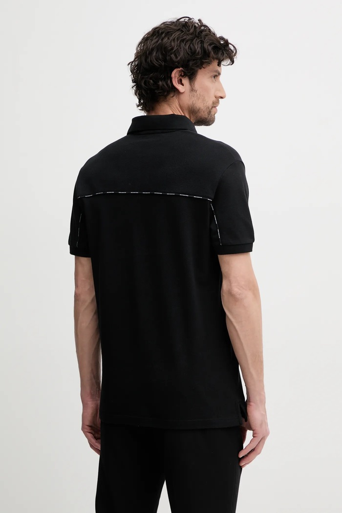 Oblečení Bavlněné polo tričko Versace Jeans Couture 78GAG623.J0003 černá
