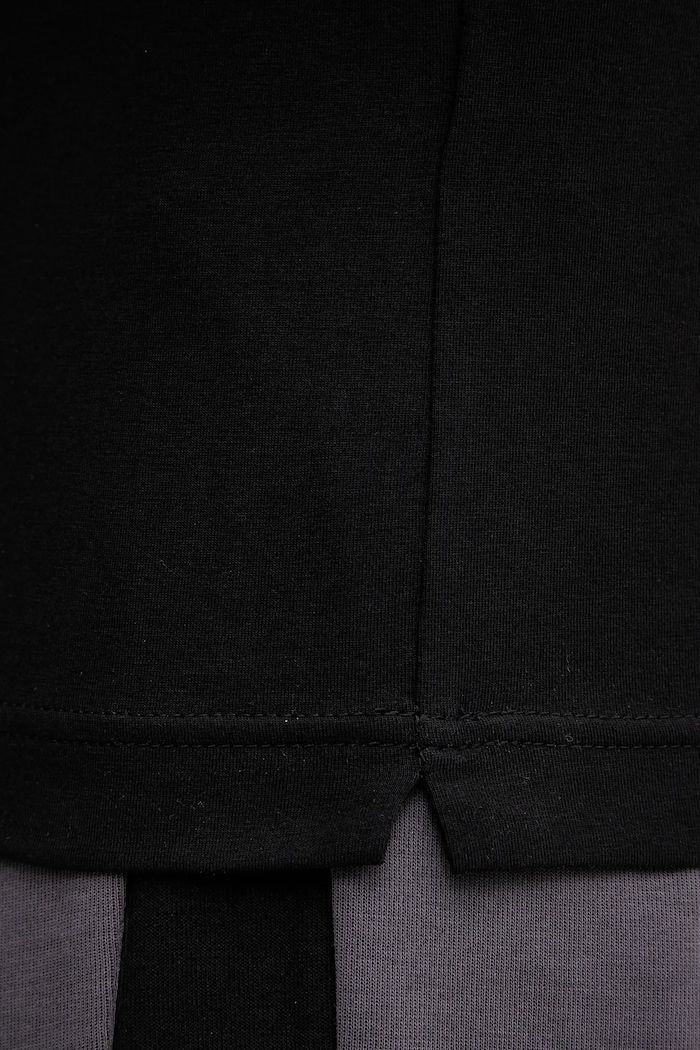 EA7 Emporio Armani polo bărbați bumbac cu elastan PJVQZ.8NPF14 negru