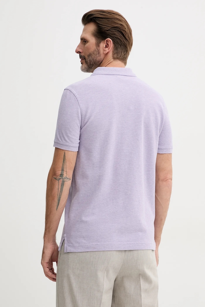 Oblečenie Bavlnené polo tričko United Colors of Benetton 3088U3023 fialová