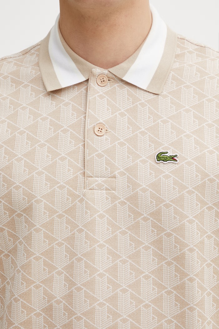 Lacoste polo da uomo beige DH1417
