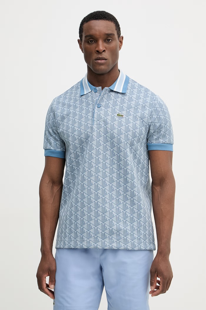 Lacoste polo męskie niebieski DH1417