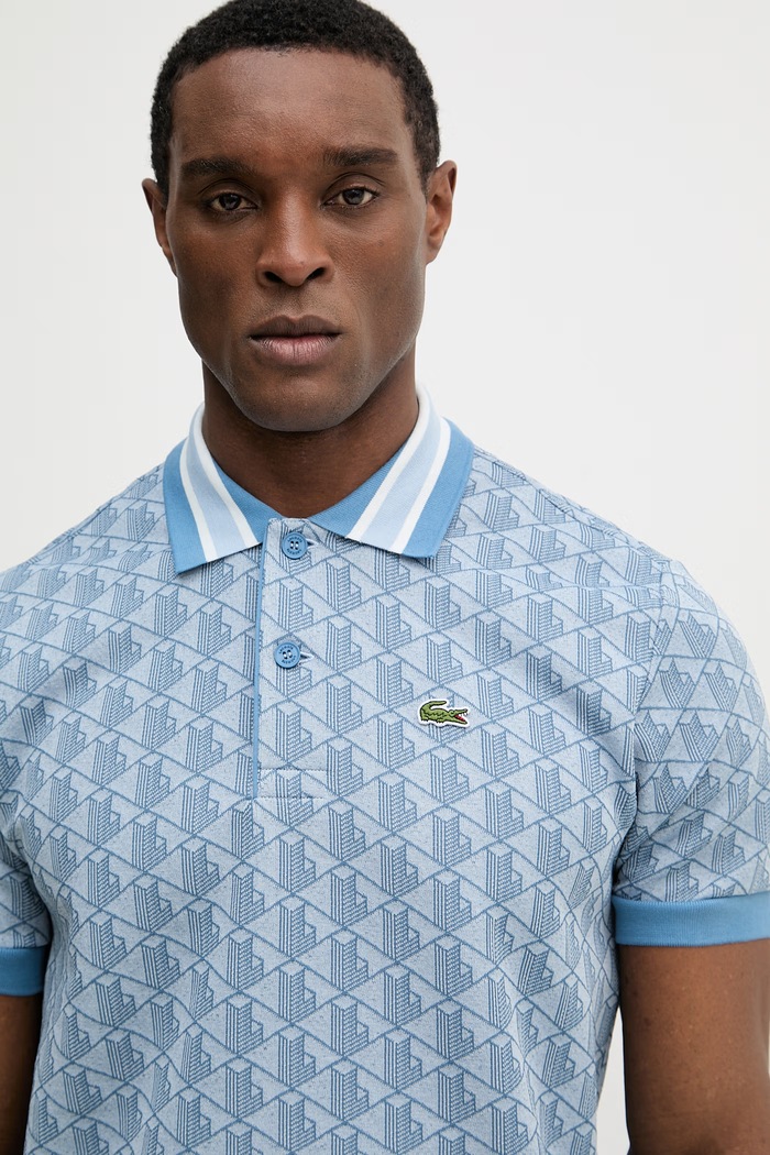 Lacoste polo męskie niebieski DH1417