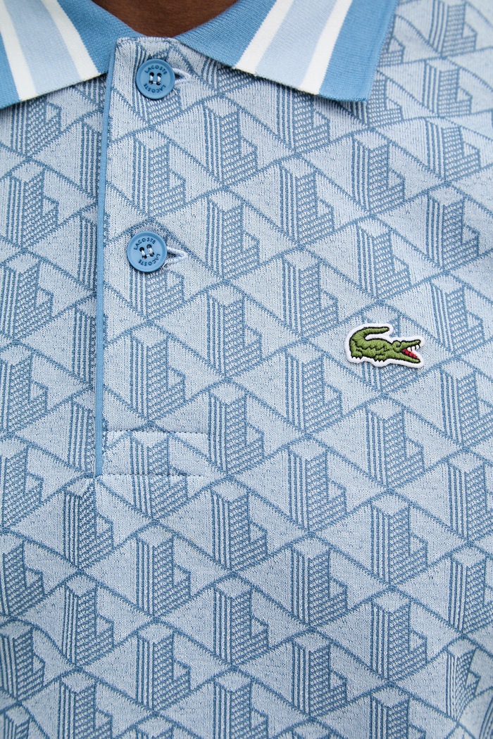 Lacoste polo męskie DH1417 niebieski
