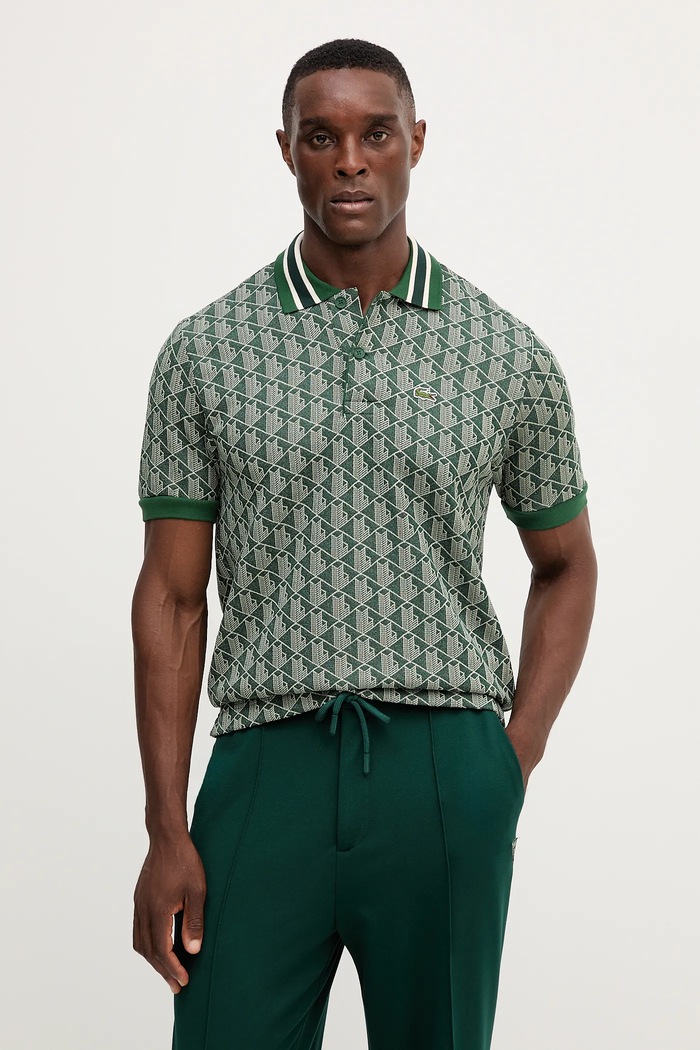 Lacoste polo shirt men's green DH1417