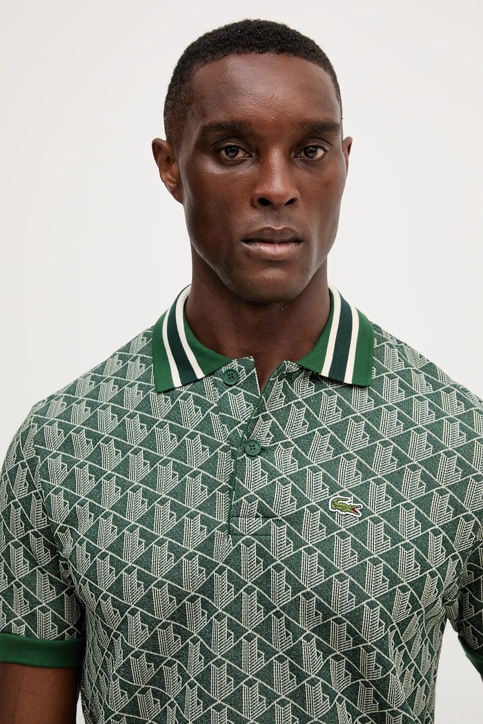 Lacoste polo shirt men's green DH1417