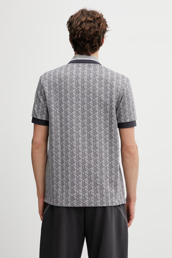 Oblečenie Lacoste polo tričko pánske DH1417 sivá