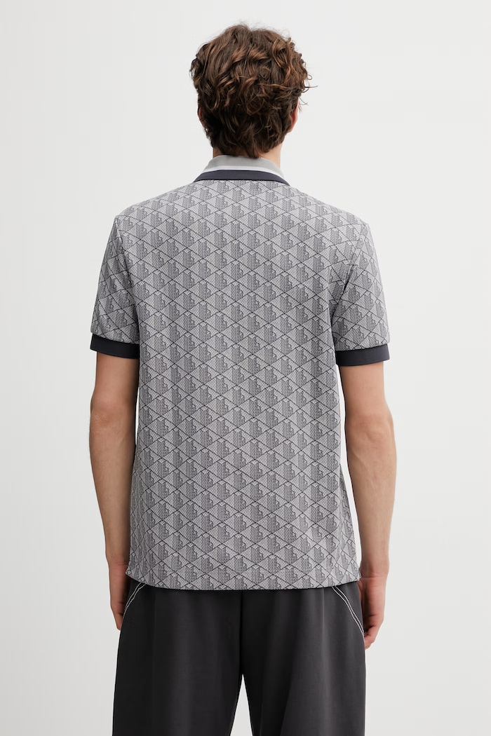 Oblečenie Lacoste polo tričko pánske DH1417 sivá