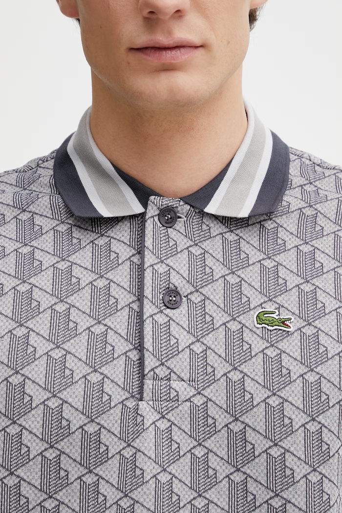 Lacoste polo tričko pánske sivá DH1417