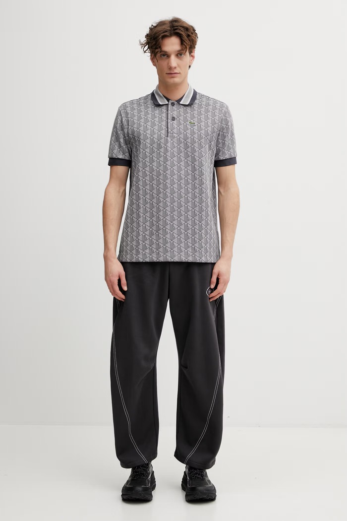Lacoste polo tričko pánske DH1417 sivá