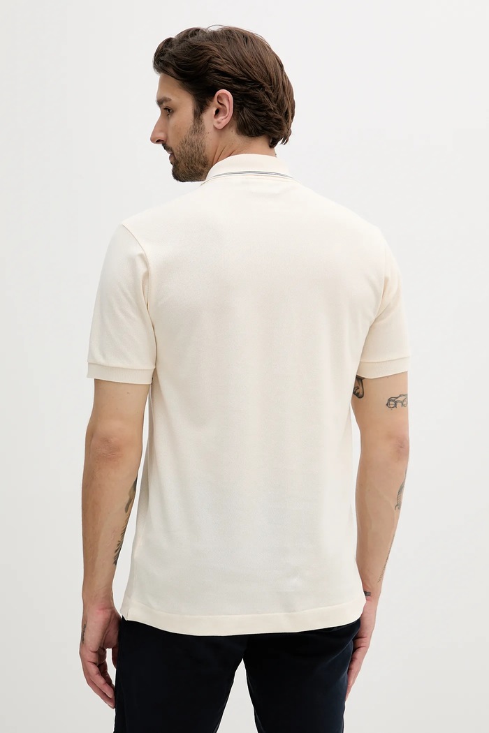 Oblečenie Bavlnené polo tričko Lacoste PH0037 béžová