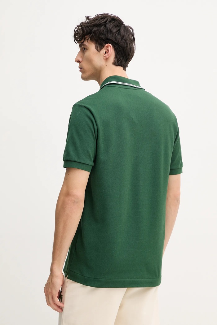 Odzież Lacoste polo bawełniane PH0037 zielony