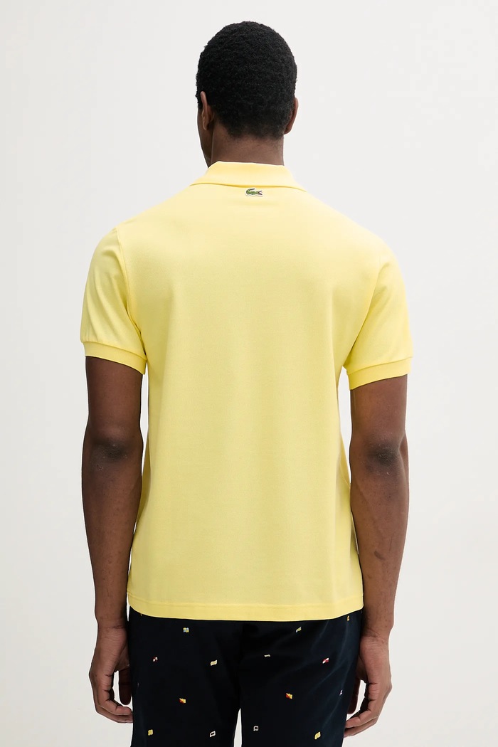 Îmbrăcăminte Lacoste polo de bumbac PH0285 galben